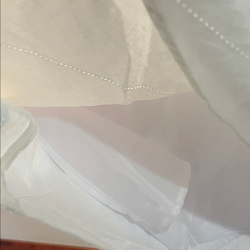 Women's white linen skirt - Picture 4 of 4